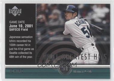 2002 Upper Deck - 2001's Greatest Hits #GH2 - Ichiro Suzuki