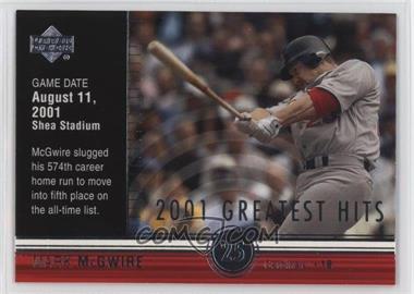 2002 Upper Deck - 2001's Greatest Hits #GH6 - Mark McGwire