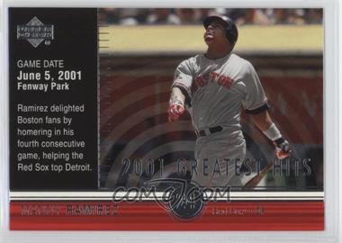 2002 Upper Deck - 2001's Greatest Hits #GH7 - Manny Ramirez