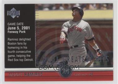 2002 Upper Deck - 2001's Greatest Hits #GH7 - Manny Ramirez