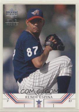 2002 Upper Deck - [Base] #33 - Star Rookie - Rendy Espina