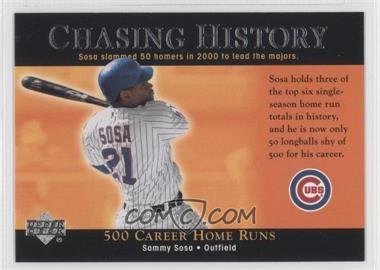 2002 Upper Deck - Chasing History #CH1 - Sammy Sosa