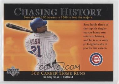 2002 Upper Deck - Chasing History #CH1 - Sammy Sosa