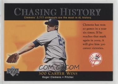 2002 Upper Deck - Chasing History #CH3 - Roger Clemens