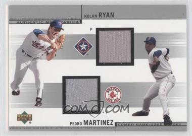 2002 Upper Deck - Combo Game-Used Jerseys #CJ-RM - Nolan Ryan, Pedro Martinez