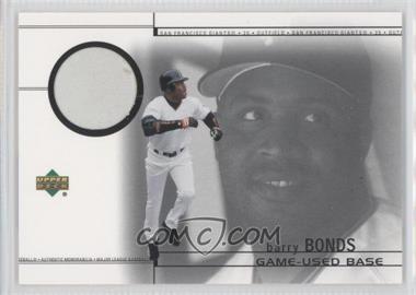 2002 Upper Deck - Game-Used Base #B-BB - Barry Bonds