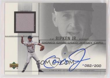 2002 Upper Deck - Game-Used Jerseys - Signatures #J-CR - Cal Ripken Jr. /200