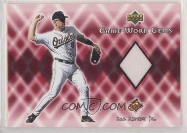 2002 Upper Deck - Game-Worn Gems #G-CR - Cal Ripken Jr.