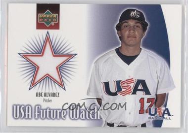 2002 Upper Deck - USA Future Watch Jerseys #US-AA - Abe Alvarez
