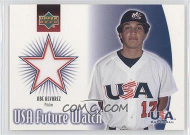 2002 Upper Deck - USA Future Watch Jerseys #US-AA - Abe Alvarez