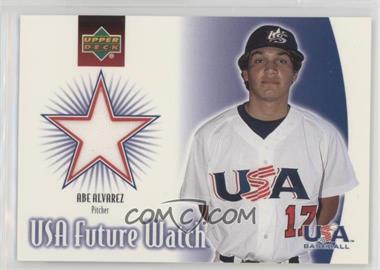 2002 Upper Deck - USA Future Watch Jerseys #US-AA - Abe Alvarez