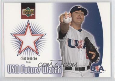 2002 Upper Deck - USA Future Watch Jerseys #US-CC - Chad Cordero