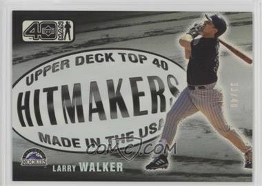 2002 Upper Deck 40 Man - [Base] - Electric Rainbow #1082 - Larry Walker /40