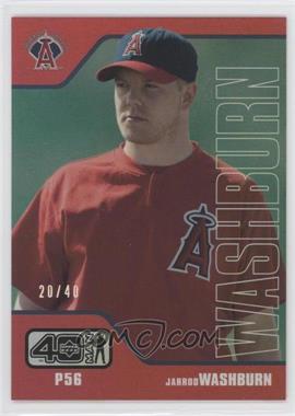 2002 Upper Deck 40 Man - [Base] - Electric Rainbow #15 - Jarrod Washburn /40