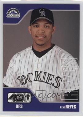 2002 Upper Deck 40 Man - [Base] #1009 - Rene Reyes