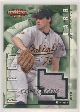 2002 Upper Deck Ballpark Idols - Field Garb Jerseys #FG-BZ - Barry Zito