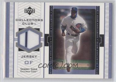 2002 Upper Deck Collectors Club Exclusive - Jerseys #SS-J - Sammy Sosa