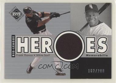 2002 Upper Deck Diamond Connection - [Base] #275 - Big League Heroes Jerseys - Frank Thomas /200