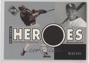 2002 Upper Deck Diamond Connection - [Base] #275 - Big League Heroes Jerseys - Frank Thomas /200