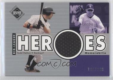 2002 Upper Deck Diamond Connection - [Base] #280 - Big League Heroes Jerseys - Todd Helton /200