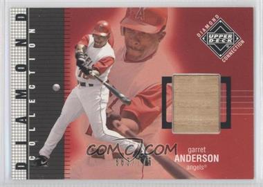 2002 Upper Deck Diamond Connection - [Base] #422 - Diamond Collection Bats - Garret Anderson /775