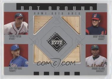 2002 Upper Deck Diamond Connection - Bat Around #BA-FVRT - Rafael Furcal, Omar Vizquel, Alex Rodriguez, Miguel Tejada