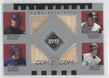 2002 Upper Deck Diamond Connection - Bat Around #BA-JWGF - Randy Johnson, Matt Williams, Luis Gonzalez, Steve Finley