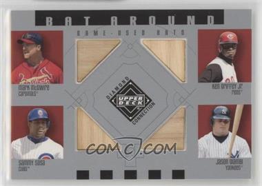 2002 Upper Deck Diamond Connection - Bat Around #BA-MGSG - Mark McGwire, Ken Griffey Jr., Sammy Sosa, Jason Giambi