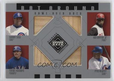 2002 Upper Deck Diamond Connection - Bat Around #BA-SGPM - Sammy Sosa, Ken Griffey Jr., Rafael Palmeiro, Fred McGriff