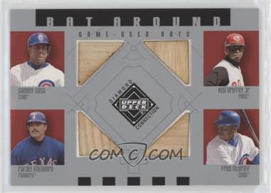 2002 Upper Deck Diamond Connection - Bat Around #BA-SGPM - Sammy Sosa, Ken Griffey Jr., Rafael Palmeiro, Fred McGriff