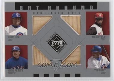 2002 Upper Deck Diamond Connection - Bat Around #BA-SGPM - Sammy Sosa, Ken Griffey Jr., Rafael Palmeiro, Fred McGriff