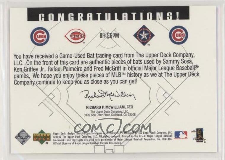 2002 Upper Deck Diamond Connection Bat Around Ba Sgpm Sammy