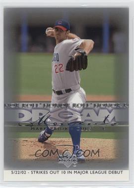 2002 Upper Deck Honor Roll - [Base] #106 - Dream Moments - Mark Prior