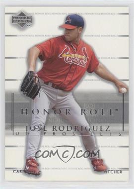 2002 Upper Deck Honor Roll - [Base] #179 - UD Prospects - Jose Rodriguez