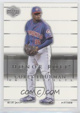2002 Upper Deck Honor Roll - [Base] #186 - UD Prospects - Corey Thurman