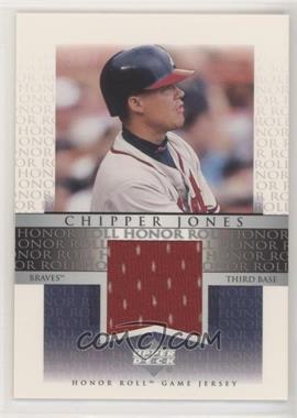 2002 Upper Deck Honor Roll - Game Jersey #J-CJ2 - Chipper Jones