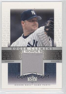 2002 Upper Deck Honor Roll - Game Jersey #J-RC2 - Roger Clemens