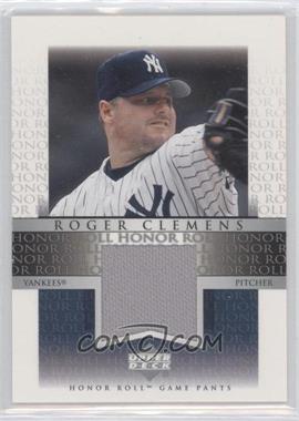 2002 Upper Deck Honor Roll - Game Jersey #J-RC2 - Roger Clemens