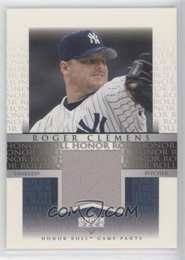 2002 Upper Deck Honor Roll - Game Jersey #J-RC2 - Roger Clemens