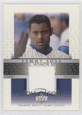 2002 Upper Deck Honor Roll - Game Jersey #J-SS3 - Sammy Sosa