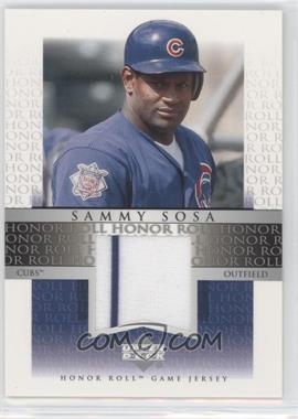 2002 Upper Deck Honor Roll - Game Jersey #J-SS4 - Sammy Sosa