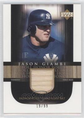 2002 Upper Deck Honor Roll - Game-Used Bat #B-JG2 - Jason Giambi /99