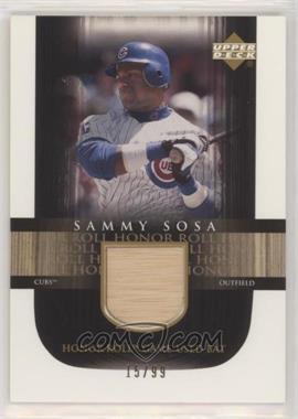 2002 Upper Deck Honor Roll - Game-Used Bat #B-SS2 - Sammy Sosa /99