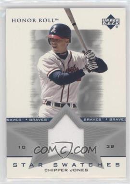 2002 Upper Deck Honor Roll - Star Swatches #SS-CJ1 - Chipper Jones