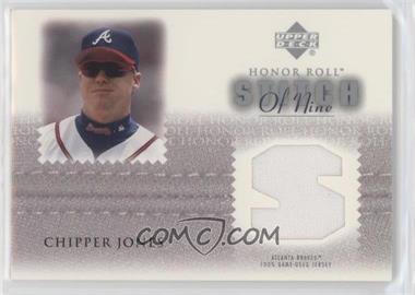 2002 Upper Deck Honor Roll - Stitch of Nine #S9-CJ1 - Chipper Jones