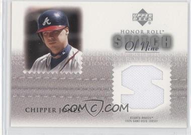 2002 Upper Deck Honor Roll - Stitch of Nine #S9-CJ2 - Chipper Jones