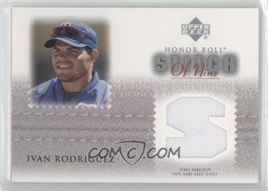 2002 Upper Deck Honor Roll - Stitch of Nine #S9-IR2 - Ivan Rodriguez