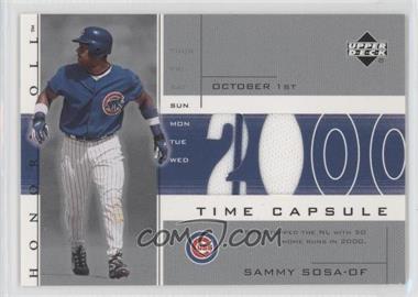 2002 Upper Deck Honor Roll - Time Capsule Game Jersey #TC-SS3 - Sammy Sosa