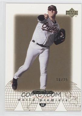 2002 Upper Deck Ovation - [Base] - Gold #77 - World Premiere - Steve Bechler /25