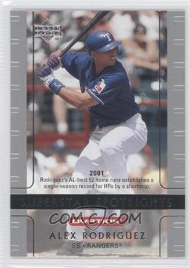 2002 Upper Deck Ovation - [Base] - Silver #114 - Superstar Spotlights - Alex Rodriguez